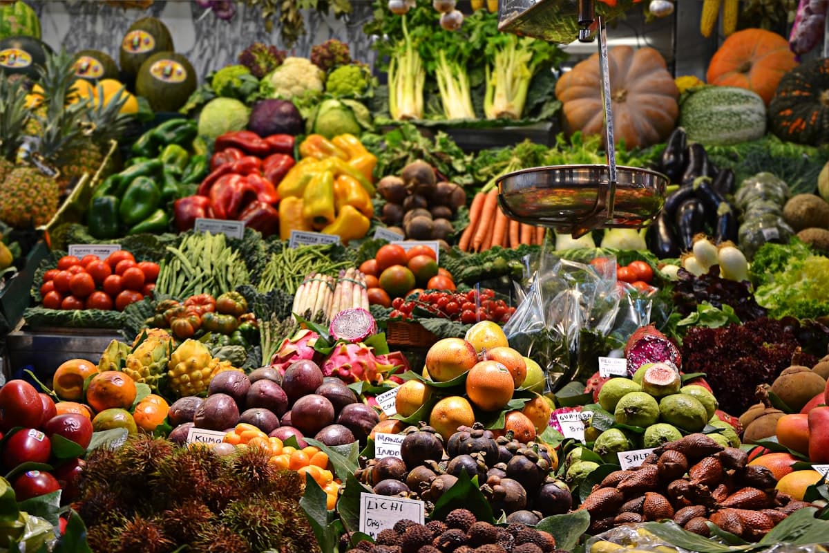 Fresh produce at a farmers market. Photo: Unsplash