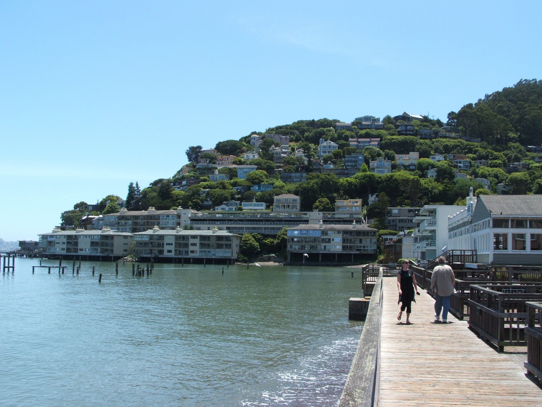 Sausalito waterfront. Public domain.